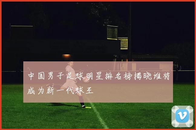 中国男子足球明星排名榜揭晓谁将成为新一代球王